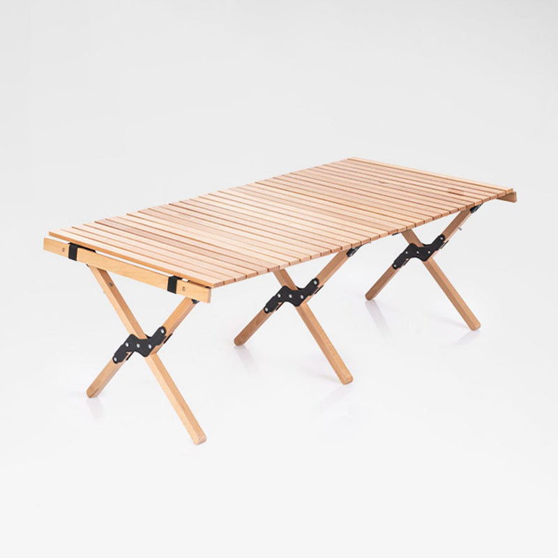 Solid Wood Removable Camping Table Modern Rectangle Camping Table