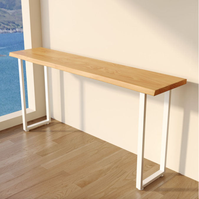 Industrial Rectangle Bar Table Set 1/4 Pcs Solid Wood Bar Table and Bar Stool