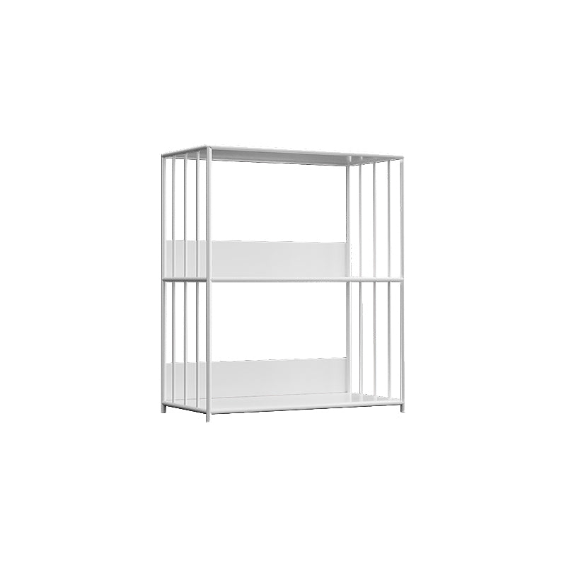 Standard Metal Bookshelf Scandinavian Open Back Bookcase with Shelves