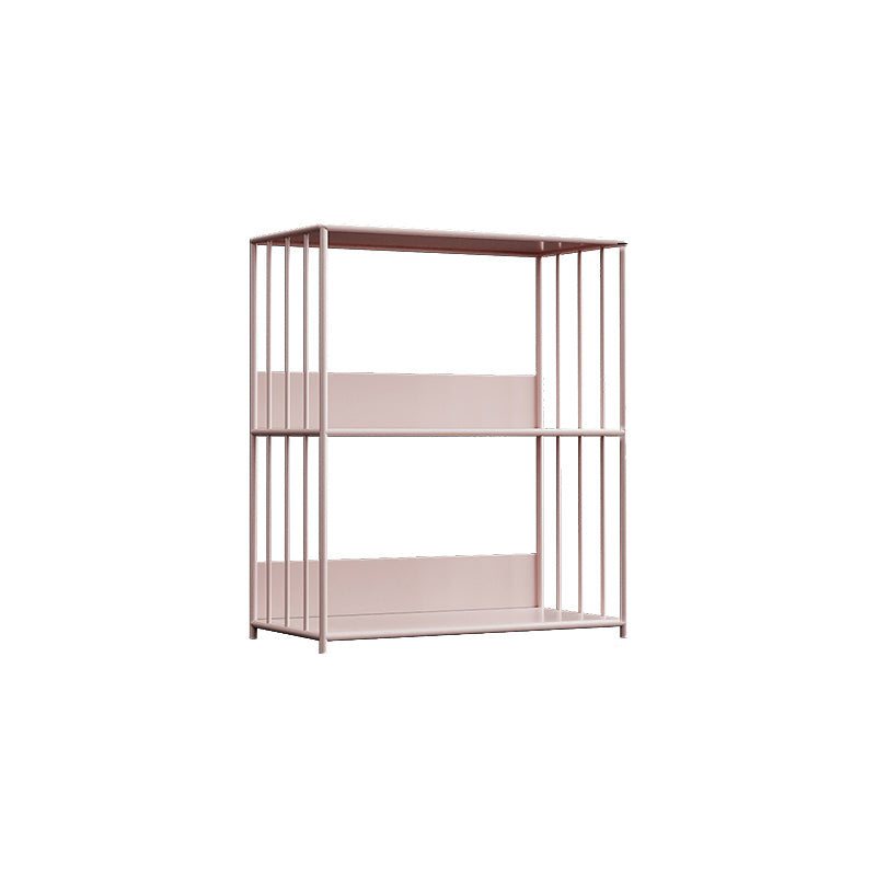 Standard Metal Bookshelf Scandinavian Open Back Bookcase with Shelves