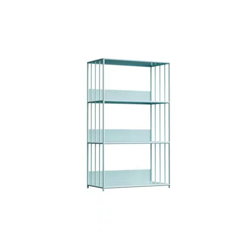 Standard Metal Bookshelf Scandinavian Open Back Bookcase with Shelves