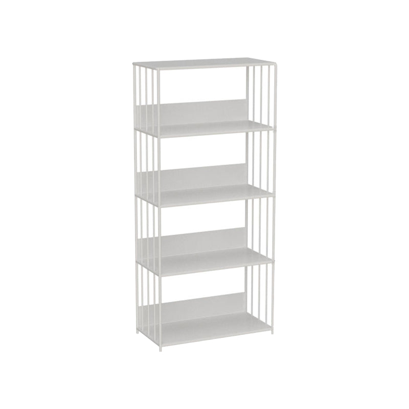 Standard Metal Bookshelf Scandinavian Open Back Bookcase with Shelves