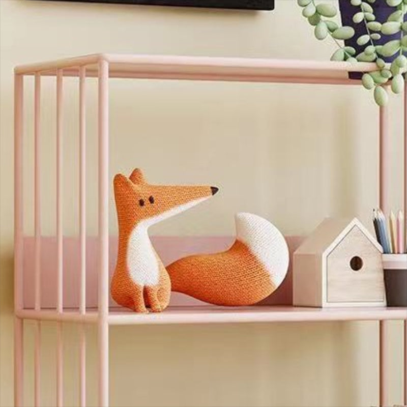 Standard Metal Bookshelf Scandinavian Open Back Bookcase with Shelves