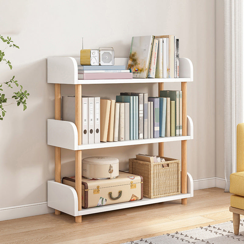 Open Back Standard Bookcase Scandinavian Engineered Wood Bookshelf
