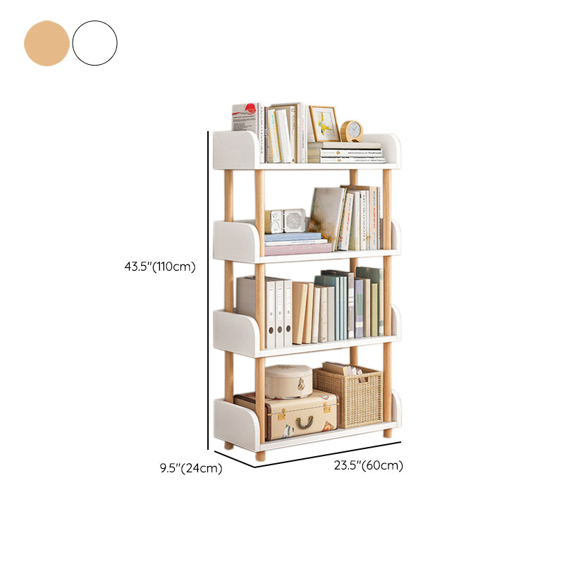 Open Back Standard Bookcase Scandinavian Engineered Wood Bookshelf
