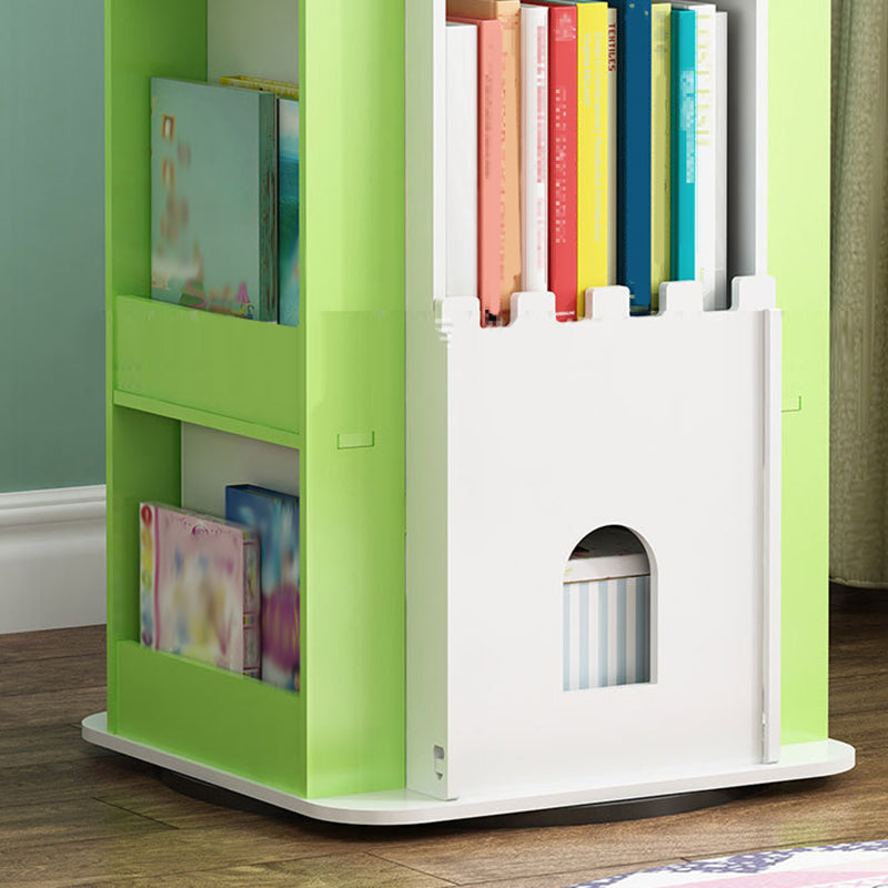 Scandinavian Style Open Back Bookshelf Standard Engineered Wood Bookcase