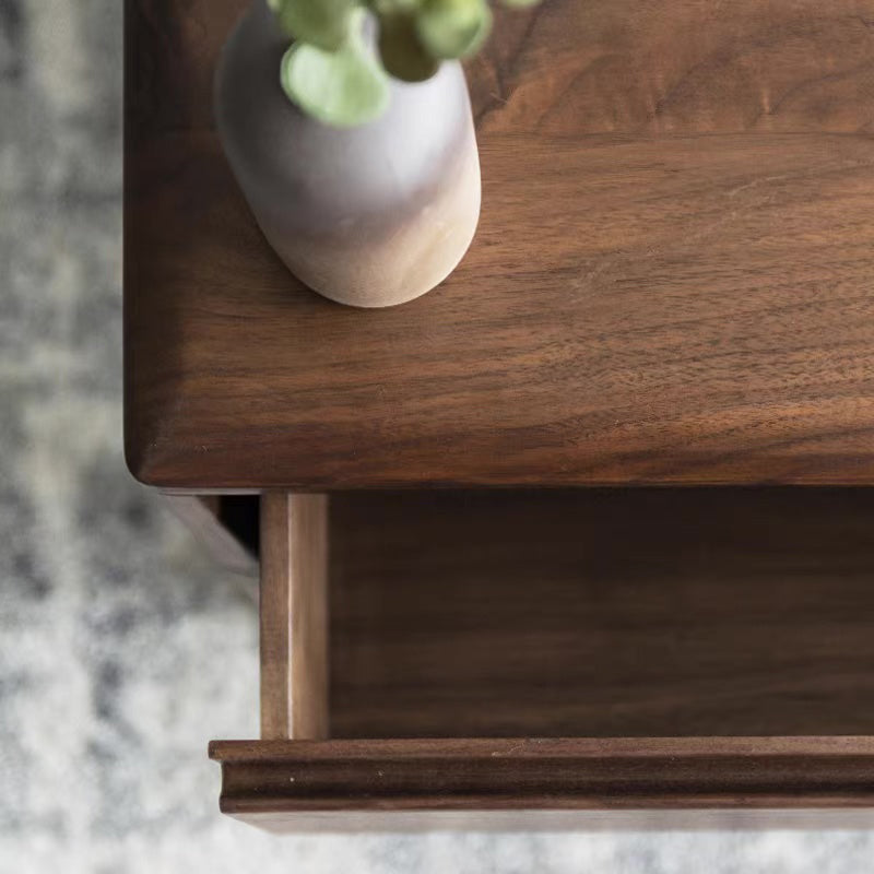 Rectangle Bunching Tables Solid Wood Coffee or End Table with Drawer