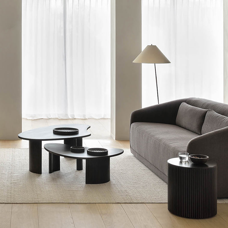 3 Legs Bunching Tables Solid Wood Geometric Coffee or End Table