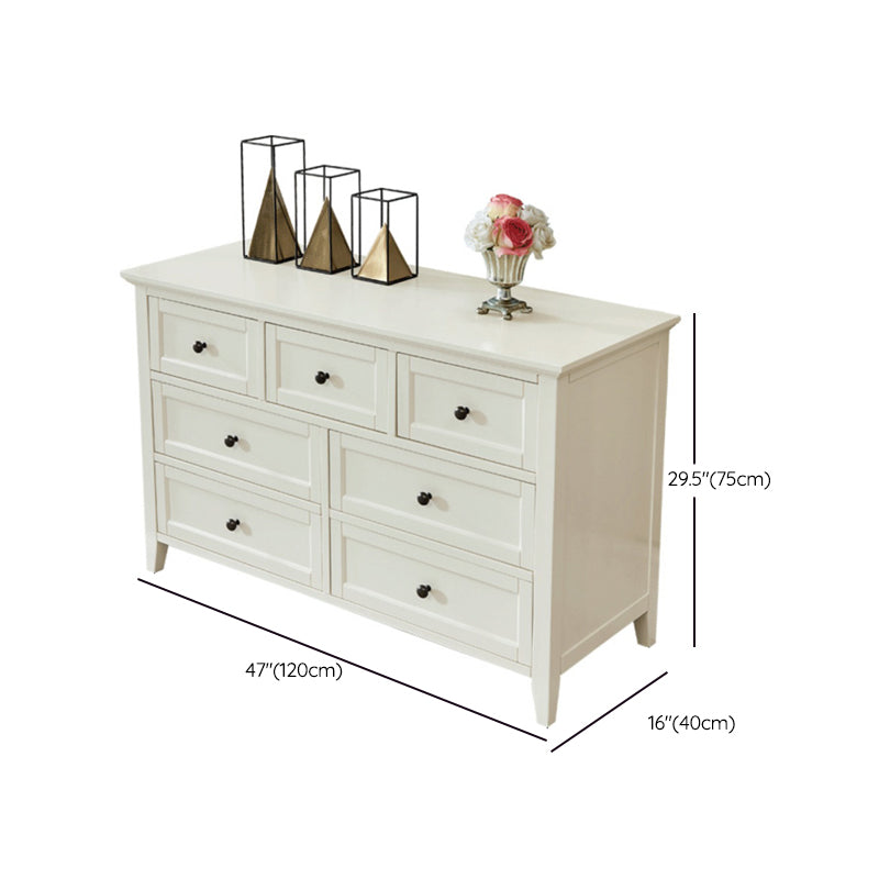 Knobs Standard Accent Chest Cherry Storage Cabinet with 5/6/7 Drawers
