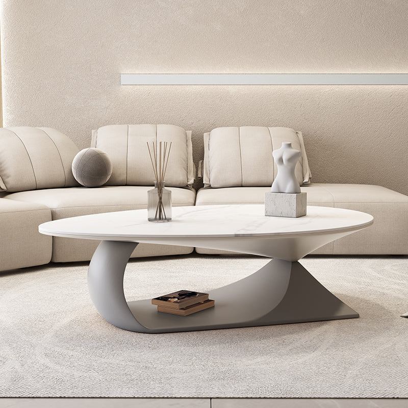 Modern Abstract Coffee Table Slate Geometric Coffee or End Table