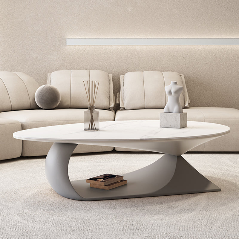 Modern Abstract Coffee Table Slate Geometric Coffee or End Table
