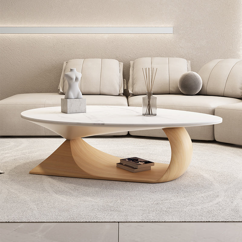 Modern Abstract Coffee Table Slate Geometric Coffee or End Table