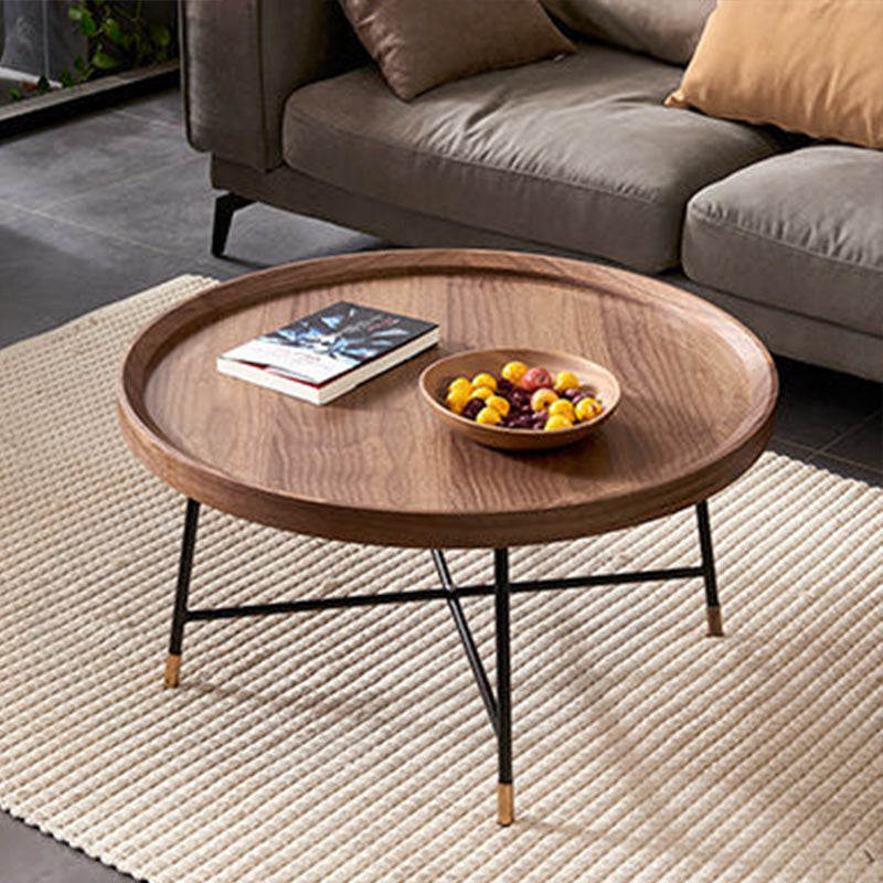 Contemporary Coffee Table Wooden Brown Coffee Cocktail Table