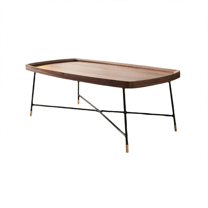Contemporary Coffee Table Wooden Brown Coffee Cocktail Table