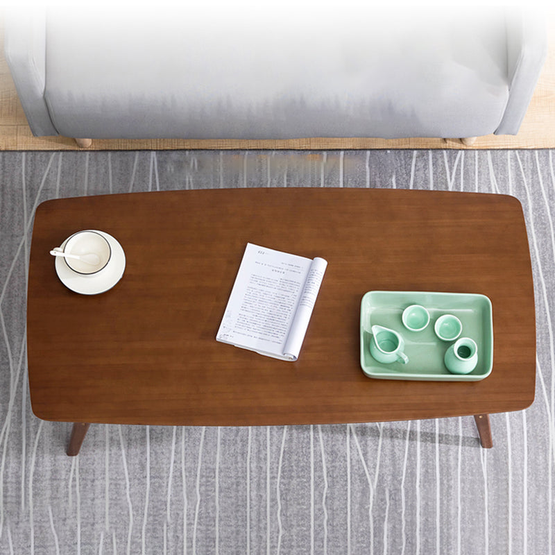 4 Legs Coffee Table Rectangular Single Coffee Table with Shelf