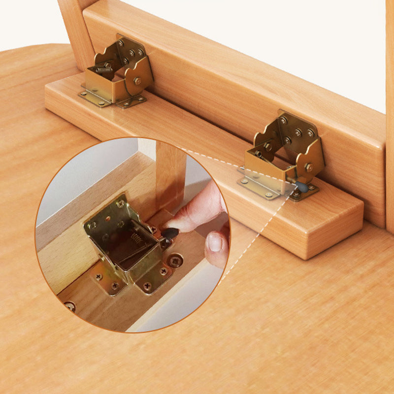 Rectangle Bunching Tables Solid Wood Coffee or End Table with Storage Shelf