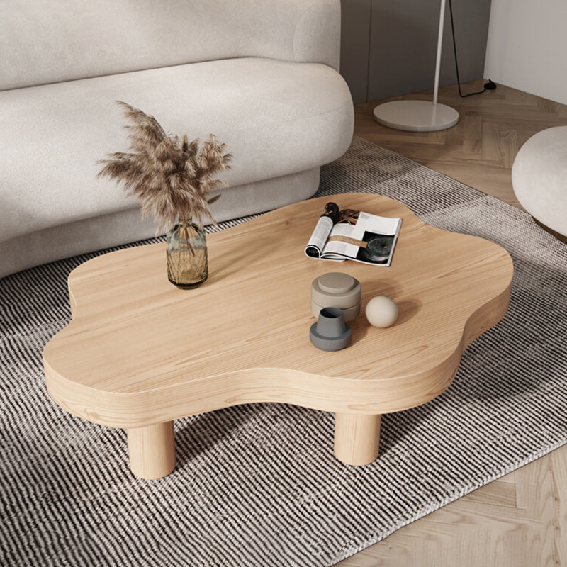 3 Legs Bunching Tables Geometric Solid Wood Coffee or End Table