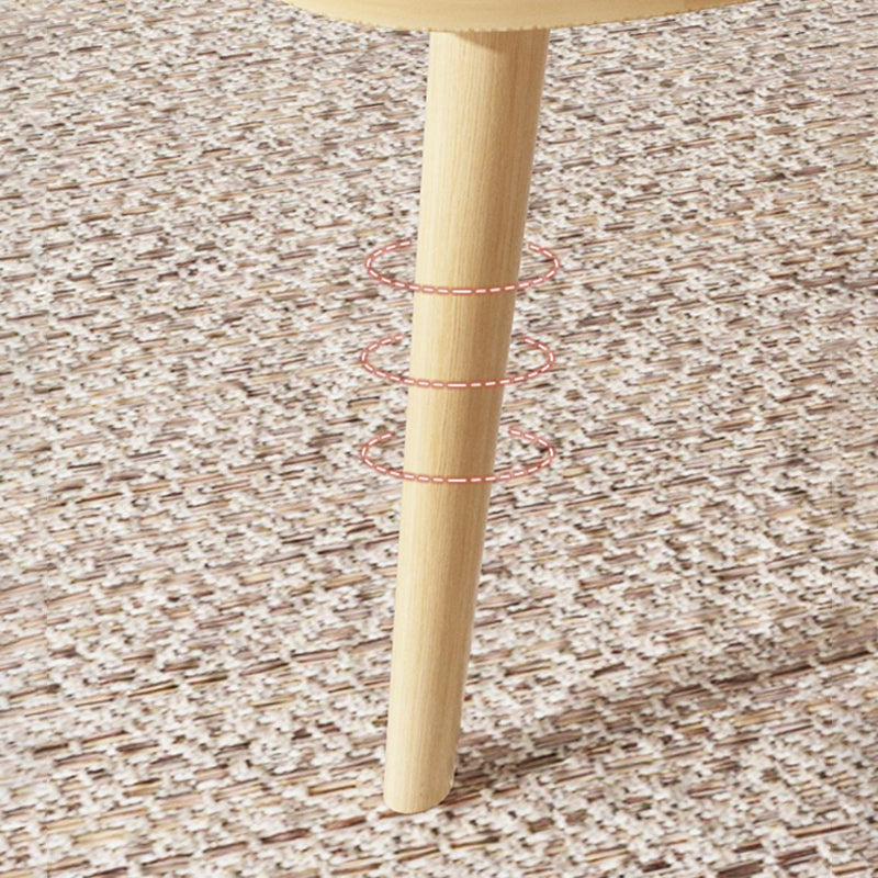 3 Legs Wood Coffee Table Modern Free-Form Nesting Coffee Table Set