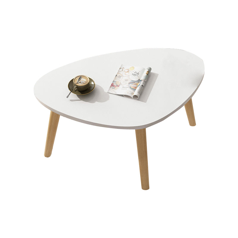 3 Legs Wood Coffee Table Modern Free-Form Nesting Coffee Table Set