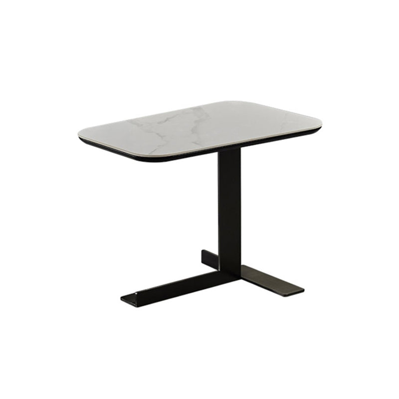 Slate Abstract Coffee Table Glam Rectangular Cocktail Table with Storage Drawer
