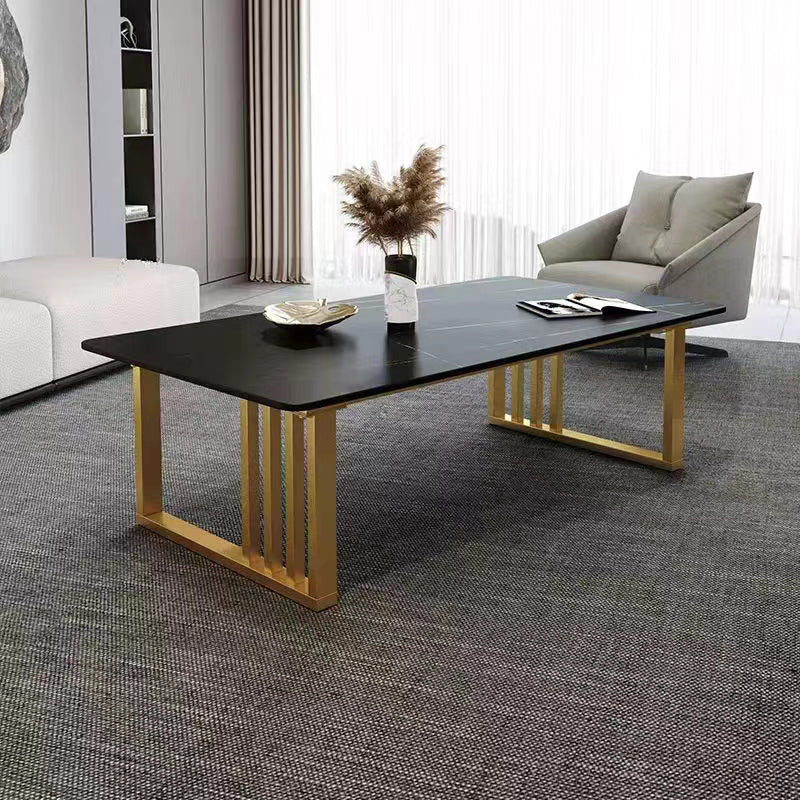 Frame Rectangle Bunching Tables Glam Slate Coffee or End Table