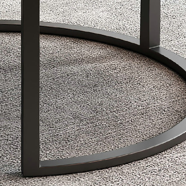 Frame Coffee Table Set Slate Cocktail Table with Storage Drawers