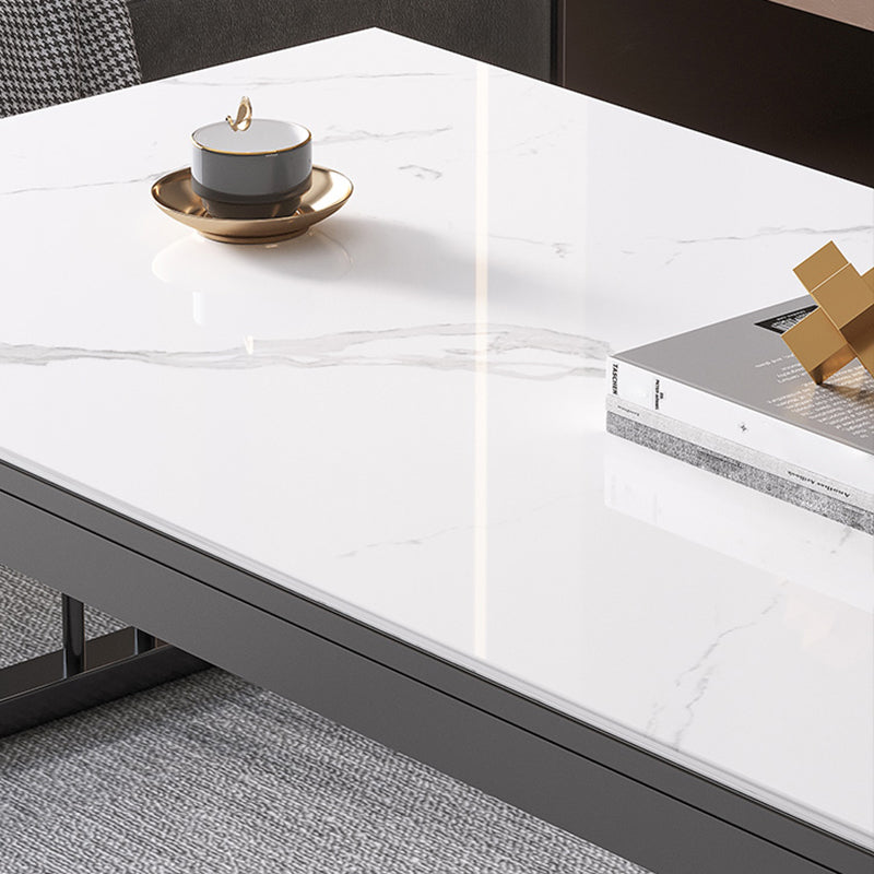 No Distressing Sled Coffee Table Rectangle Slate Single Coffee Table