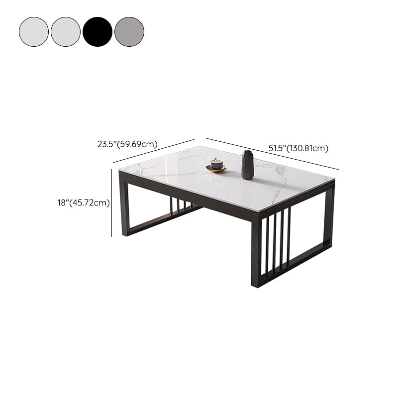 No Distressing Sled Coffee Table Rectangle Slate Single Coffee Table