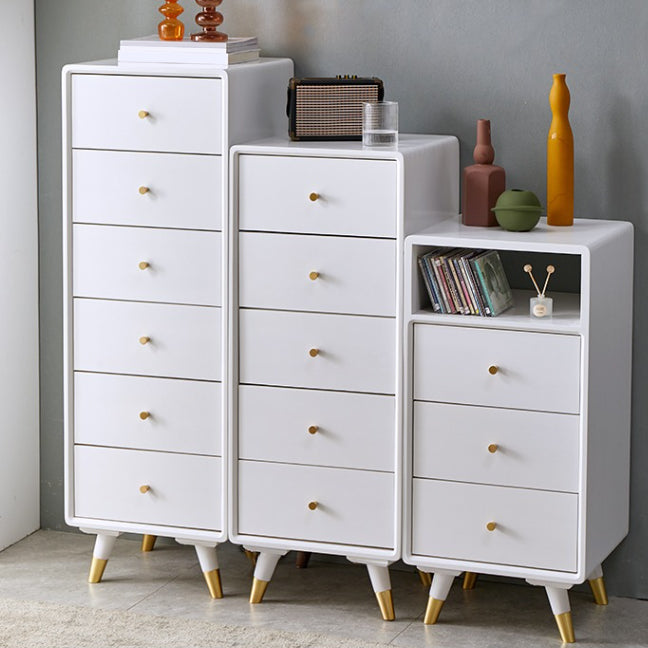 Solid Wood Accent Chest Mid Century Modern 15.7" D Cabinet with Drawers