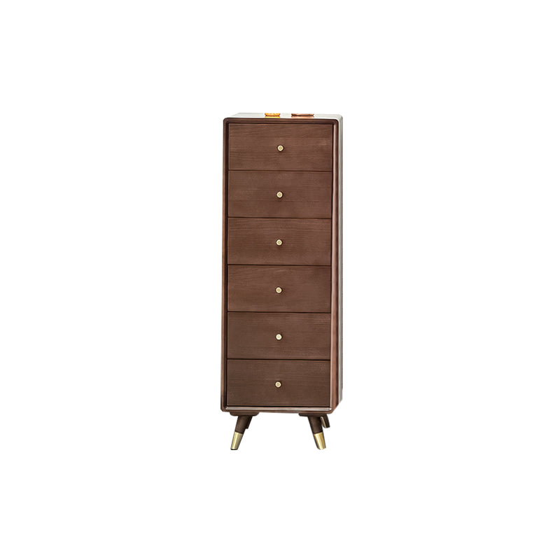 Solid Wood Accent Chest Mid Century Modern 15.7" D Cabinet with Drawers