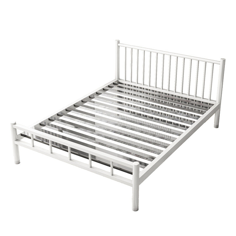 Contemporary Metal Standard Bed with Metal Legs Bed Frame with Headboard