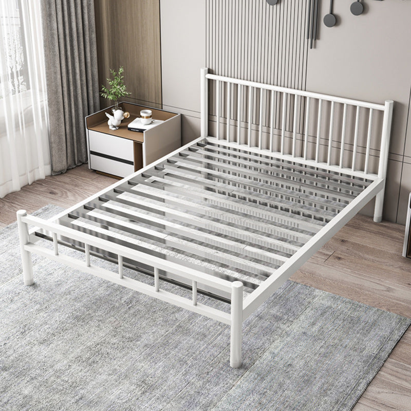 Contemporary Metal Standard Bed with Metal Legs Bed Frame with Headboard