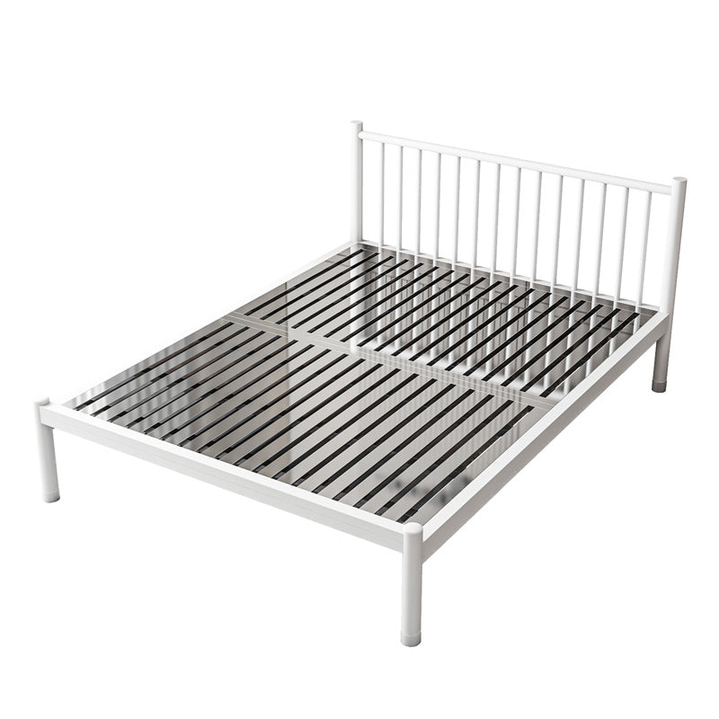 Contemporary Metal Standard Bed with Metal Legs Bed Frame with Headboard