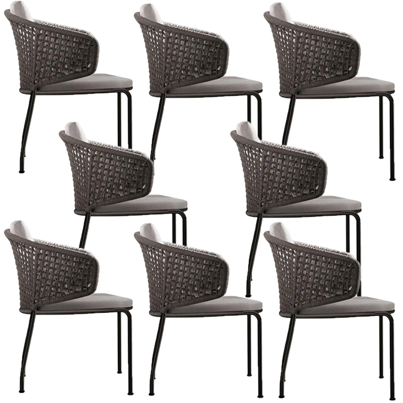 Tropical Outdoor Chair with Removable Water Repellent Finish Cushion