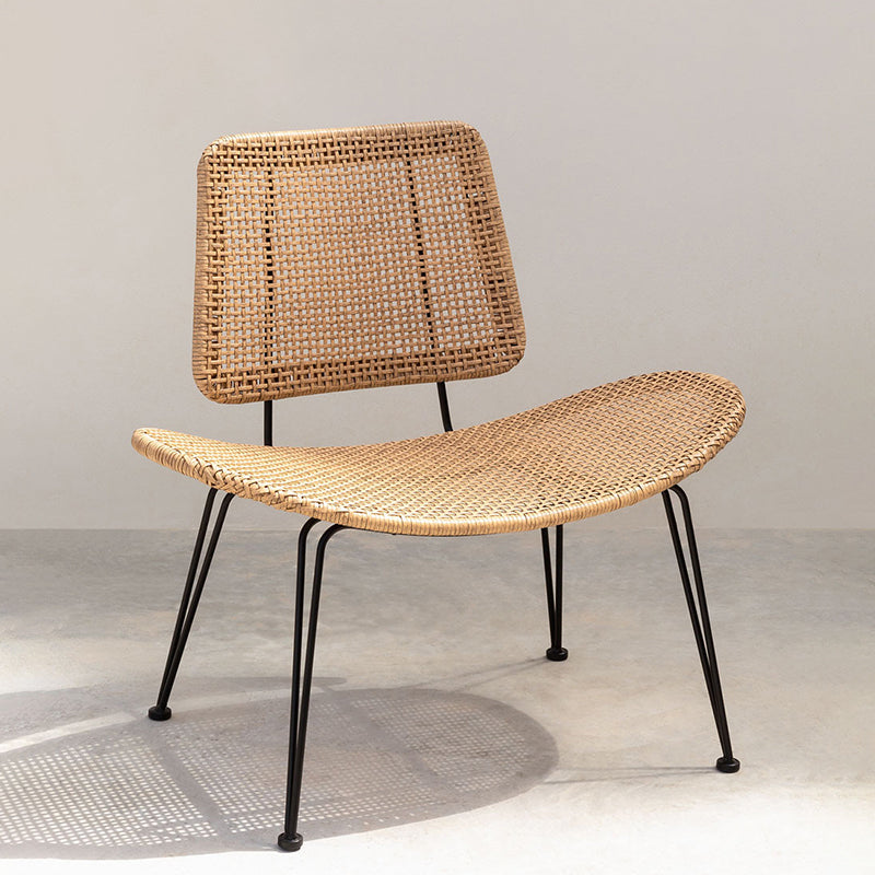 Tropical Patio Dining Chair Armless Rattan Outdoors Dining Chairs