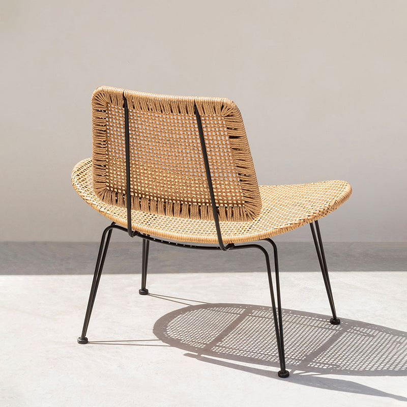 Tropical Patio Dining Chair Armless Rattan Outdoors Dining Chairs