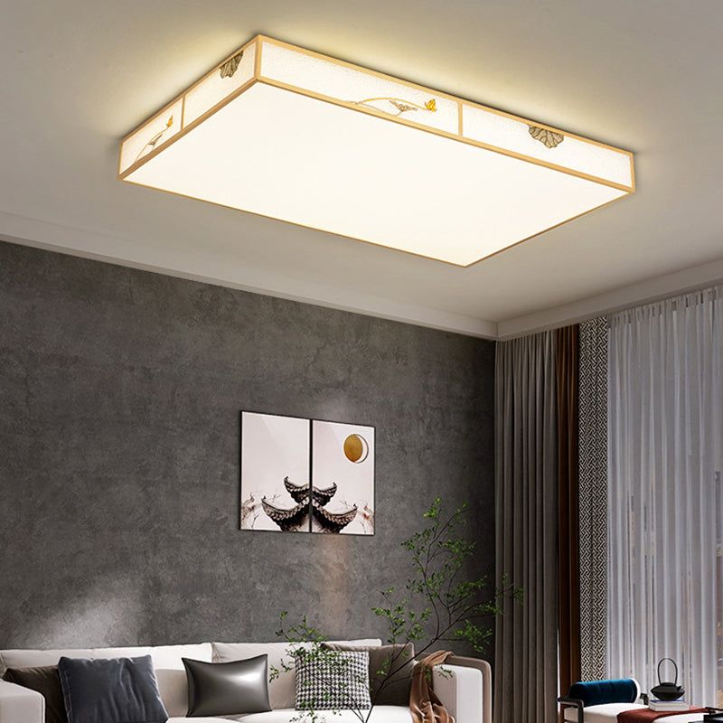 Modern Ceiling Lamp Geometric LED Flush Mount Light Fixture with Acrylic Shade for Bedroom