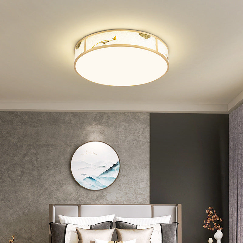 Modern Ceiling Lamp Geometric LED Flush Mount Light Fixture with Acrylic Shade for Bedroom