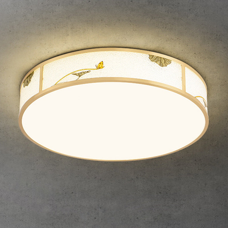 Modern Ceiling Lamp Geometric LED Flush Mount Light Fixture with Acrylic Shade for Bedroom