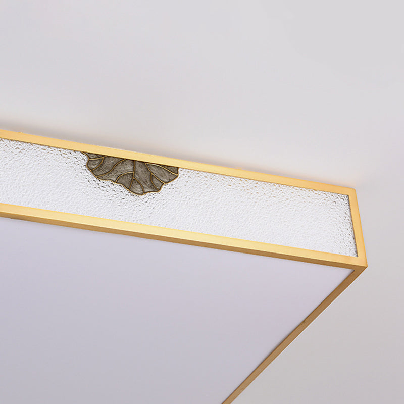 Modern Ceiling Lamp Geometric LED Flush Mount Light Fixture with Acrylic Shade for Bedroom