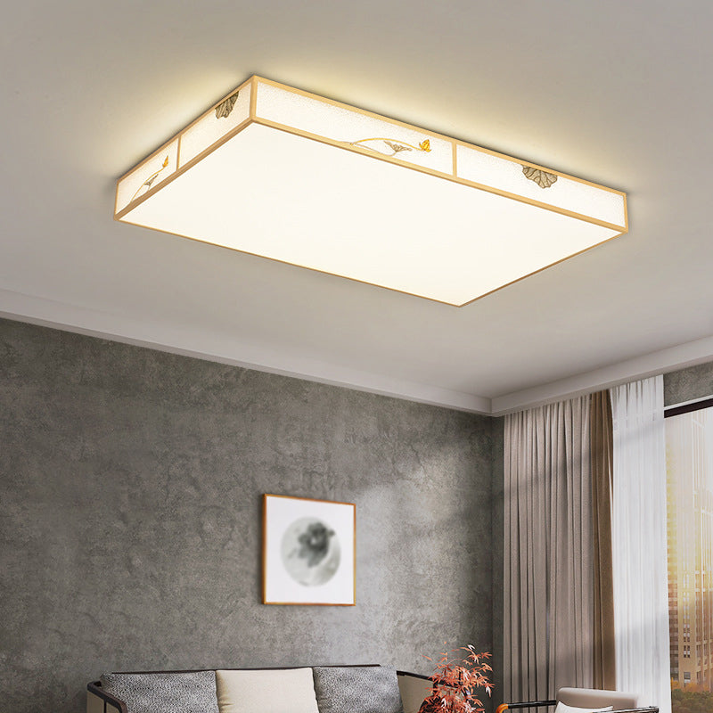 Modern Ceiling Lamp Geometric LED Flush Mount Light Fixture with Acrylic Shade for Bedroom