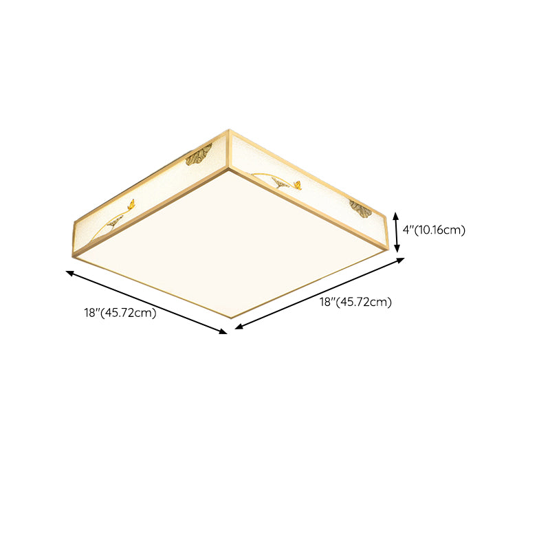 Modern Ceiling Lamp Geometric LED Flush Mount Light Fixture with Acrylic Shade for Bedroom