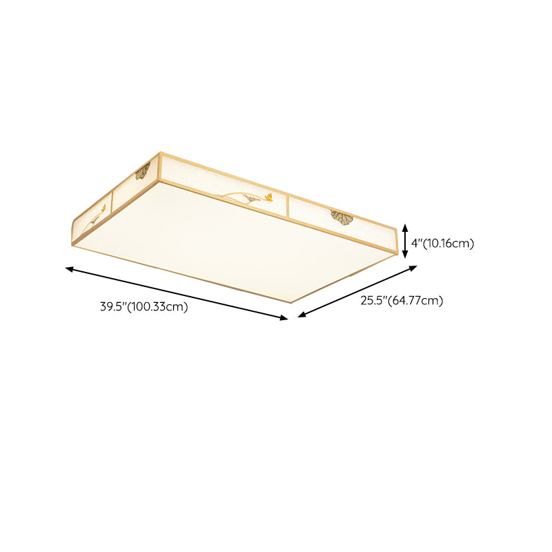 Modern Ceiling Lamp Geometric LED Flush Mount Light Fixture with Acrylic Shade for Bedroom