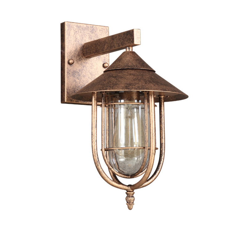 1 Light Geometric Wall Mounted Lamps Industrial Metal Wall Mount Lamp