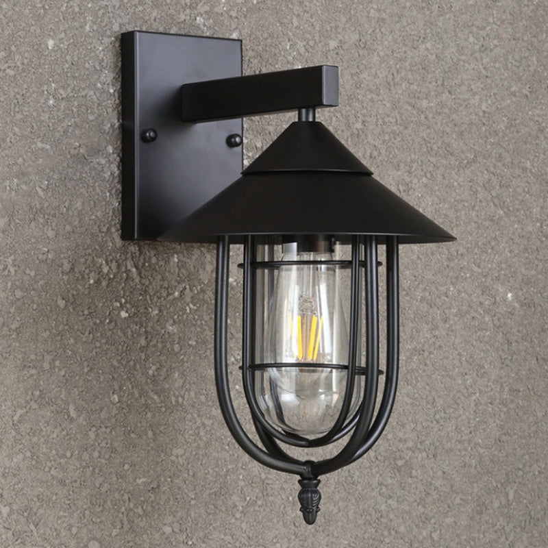 1 Light Geometric Wall Mounted Lamps Industrial Metal Wall Mount Lamp