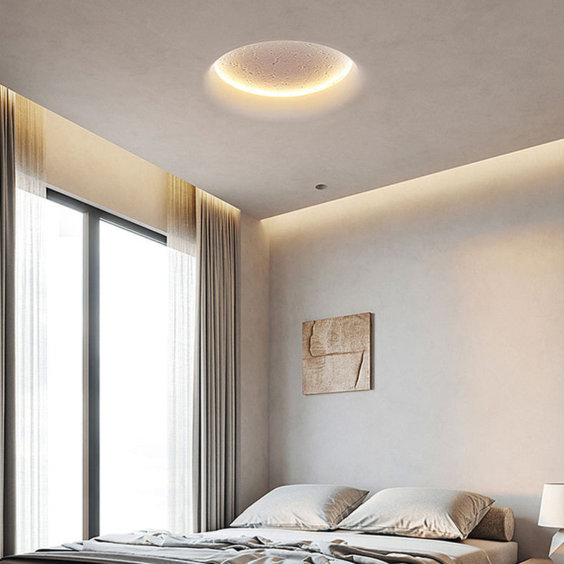 1 Light Circular Wall Mounted Lamps Modern Gypsum Wall Mount Lamp