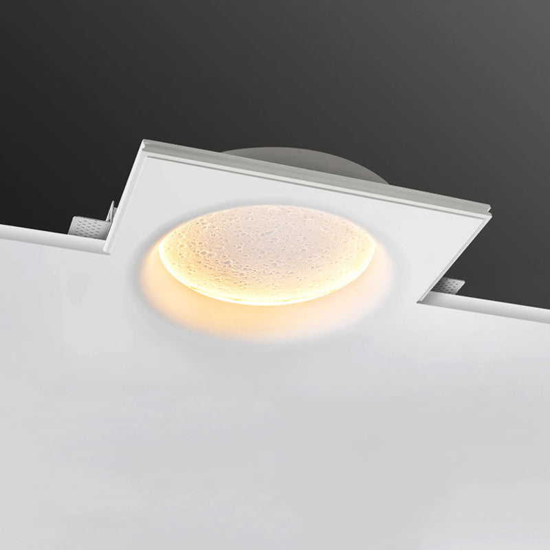 1 Light Circular Wall Mounted Lamps Modern Gypsum Wall Mount Lamp