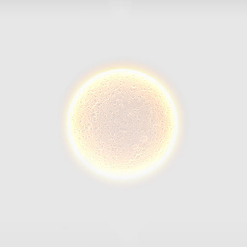 1 Light Circular Wall Mounted Lamps Modern Gypsum Wall Mount Lamp