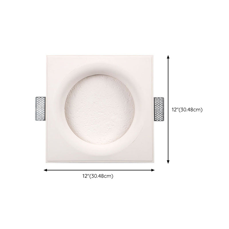 1 Light Circular Wall Mounted Lamps Modern Gypsum Wall Mount Lamp