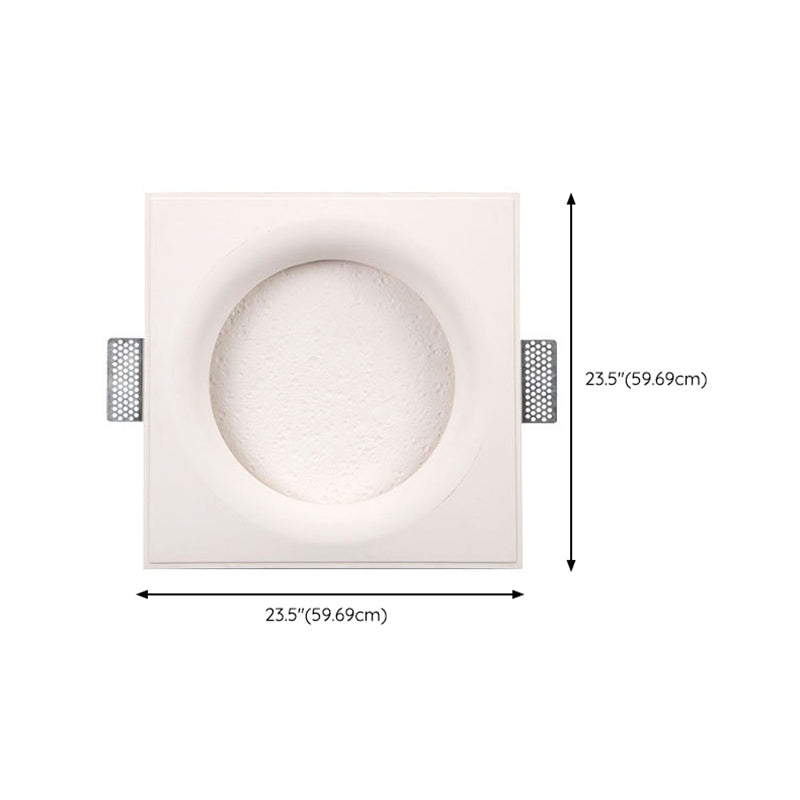 1 Light Circular Wall Mounted Lamps Modern Gypsum Wall Mount Lamp